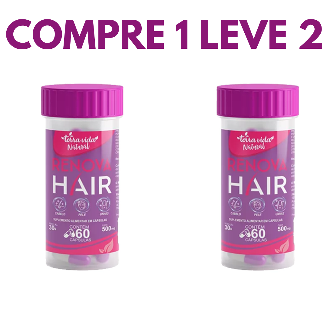 Renova Hair: Crescimento e Força para Cabelos e Unhas