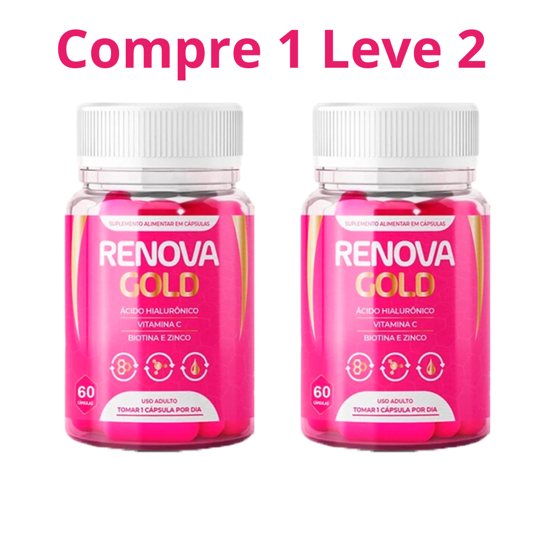 Renova Gold 60 Cápsulas - Sua Pele Mais Jovem!