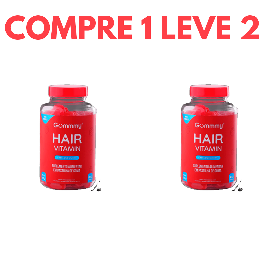 Biotina Gummy Hair: Força e Brilho para Cabelos e Unhas