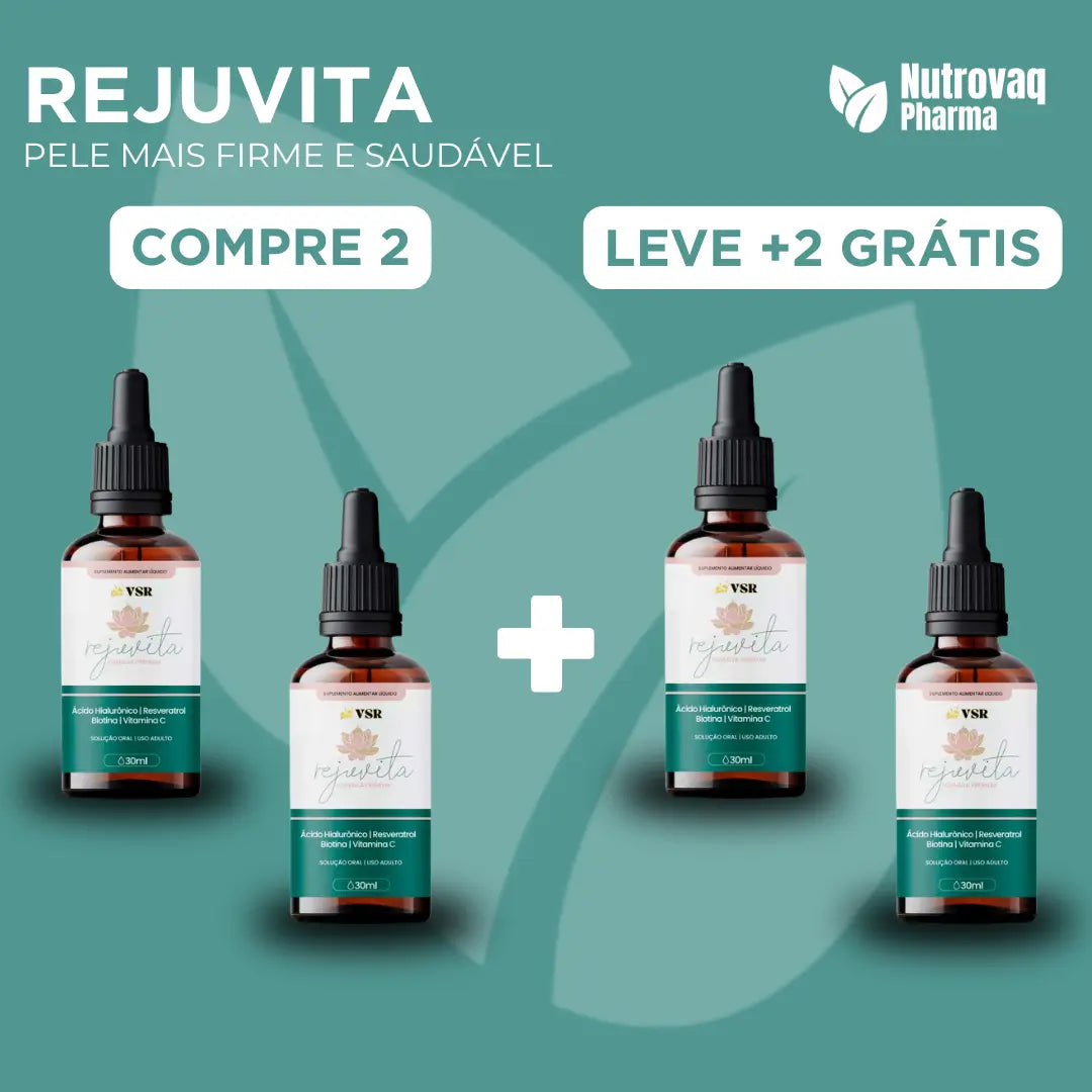 REJUVITA: Fórmula Avançada para Pele Jovem e Saudável (30ml)