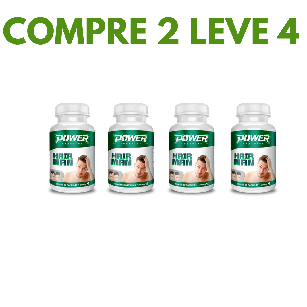 Hairman:O Segredo para Cabelos e Barba Fortes