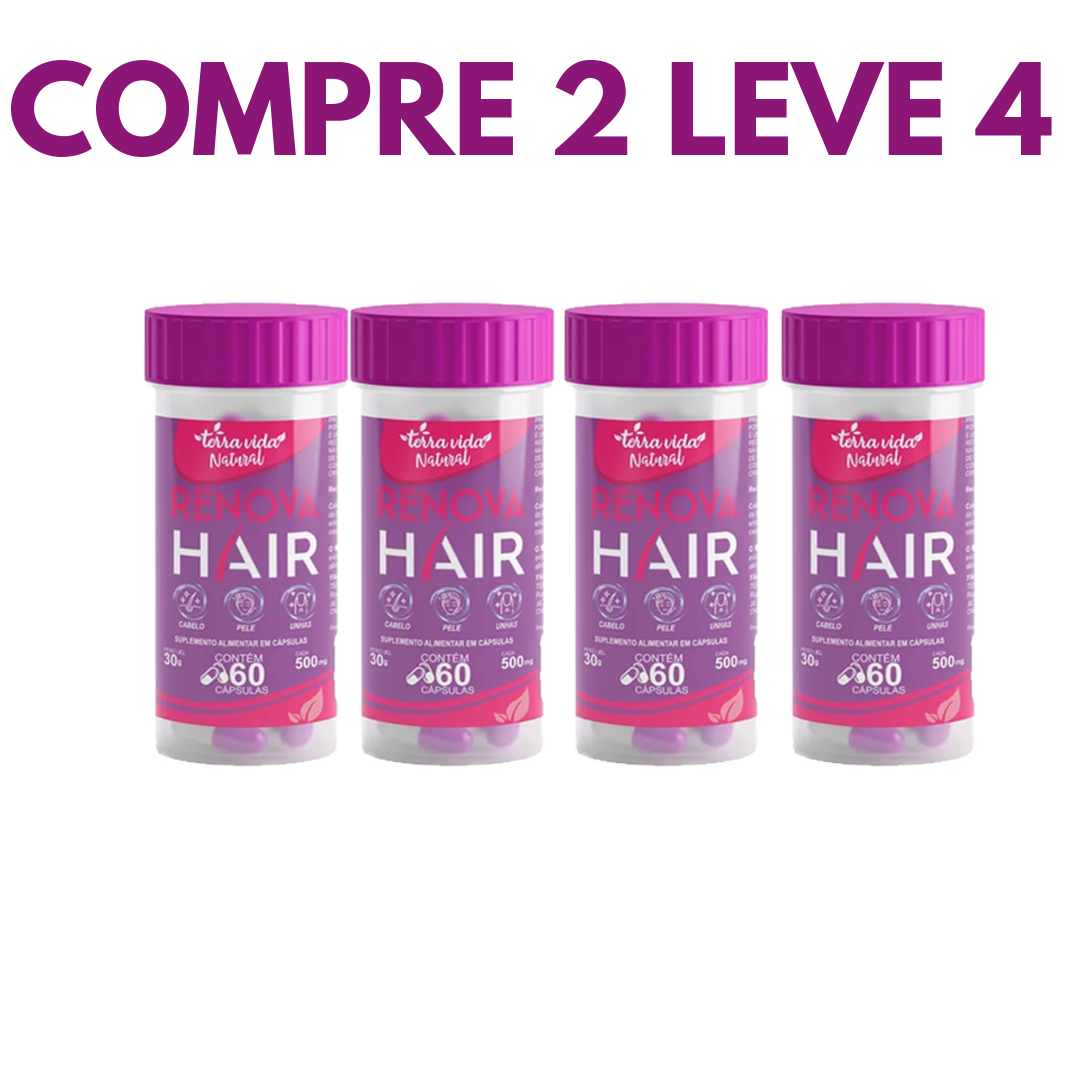 Renova Hair: Crescimento e Força para Cabelos e Unhas