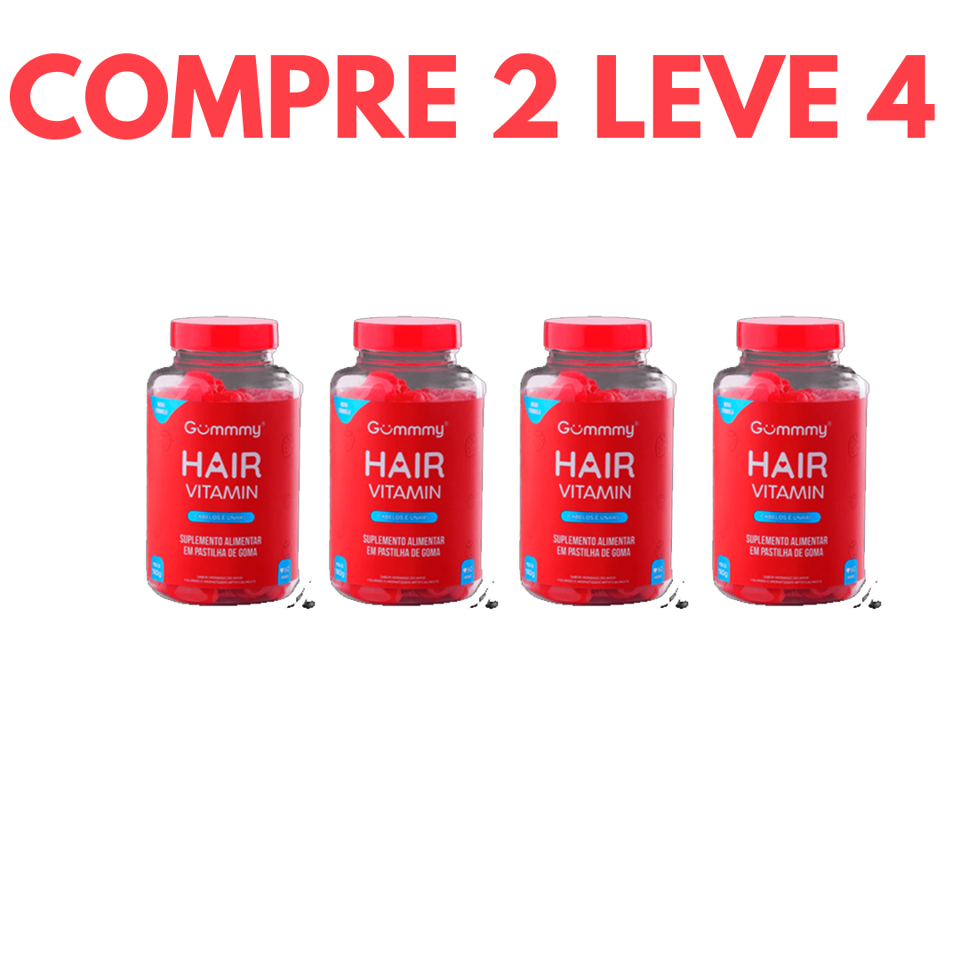 Biotina Gummy Hair: Força e Brilho para Cabelos e Unhas