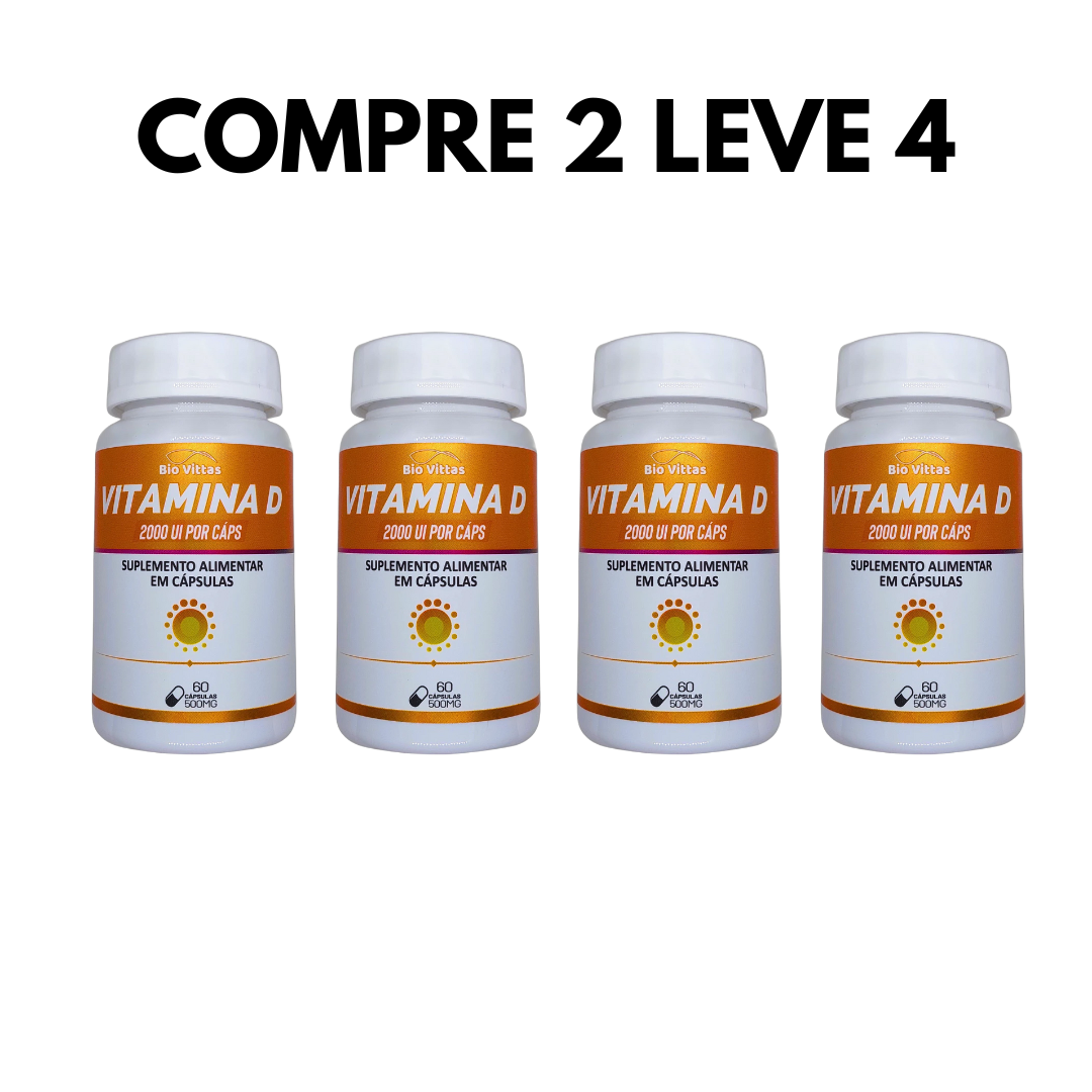 Vitamina D 2000 Cápsulas – Cuidado Natural para Sua Saúde