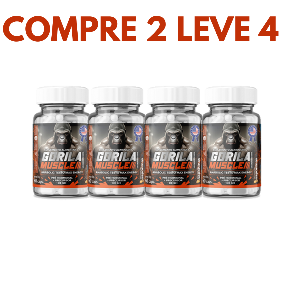Gorilla Muscle: Força, Energia e Testosterona em Níveis Máximos!