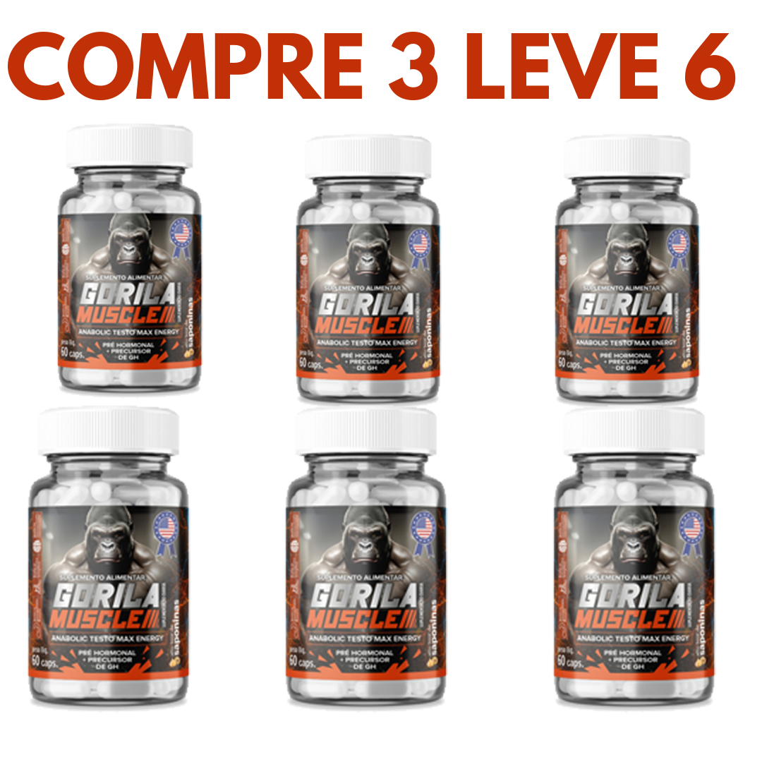 Gorilla Muscle: Força, Energia e Testosterona em Níveis Máximos!
