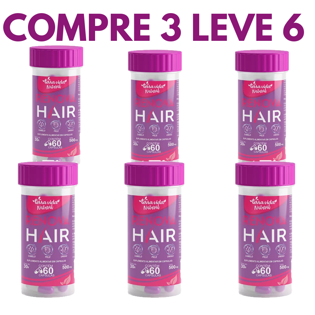 Renova Hair: Crescimento e Força para Cabelos e Unhas