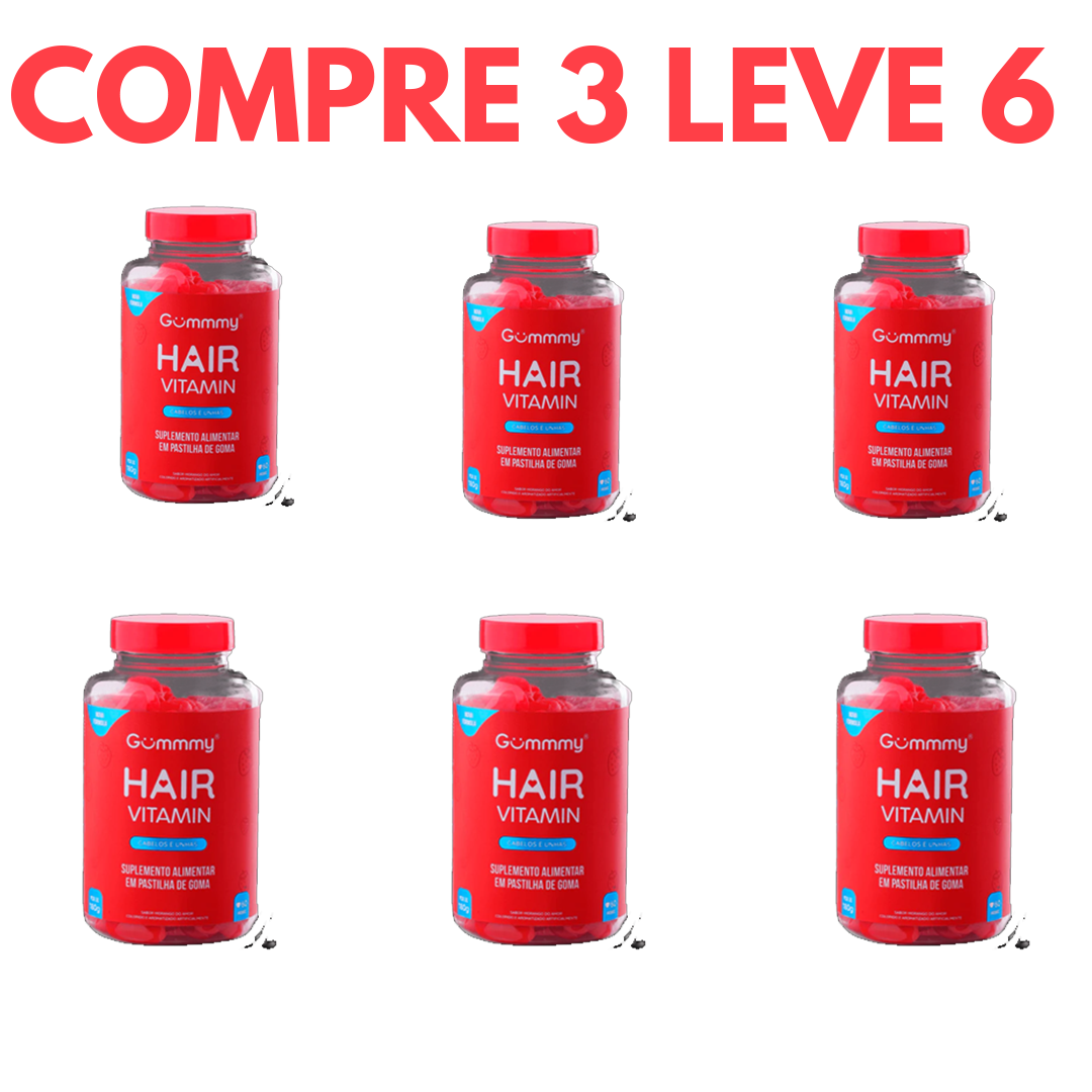 Biotina Gummy Hair: Força e Brilho para Cabelos e Unhas