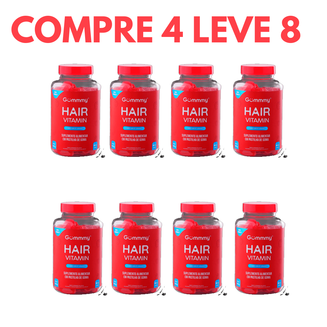 Biotina Gummy Hair: Força e Brilho para Cabelos e Unhas