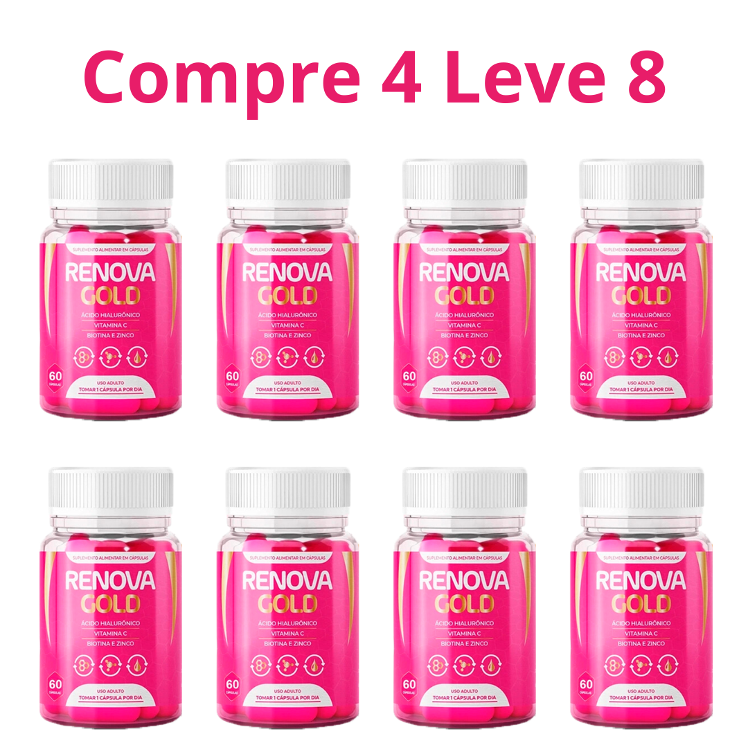 Renova Gold 60 Cápsulas - Sua Pele Mais Jovem!