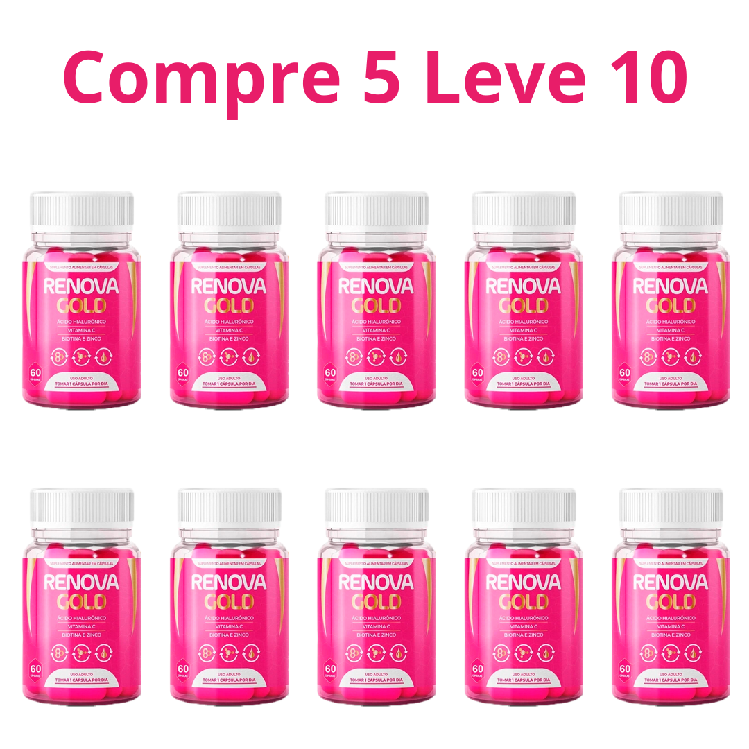 Renova Gold 60 Cápsulas - Sua Pele Mais Jovem!