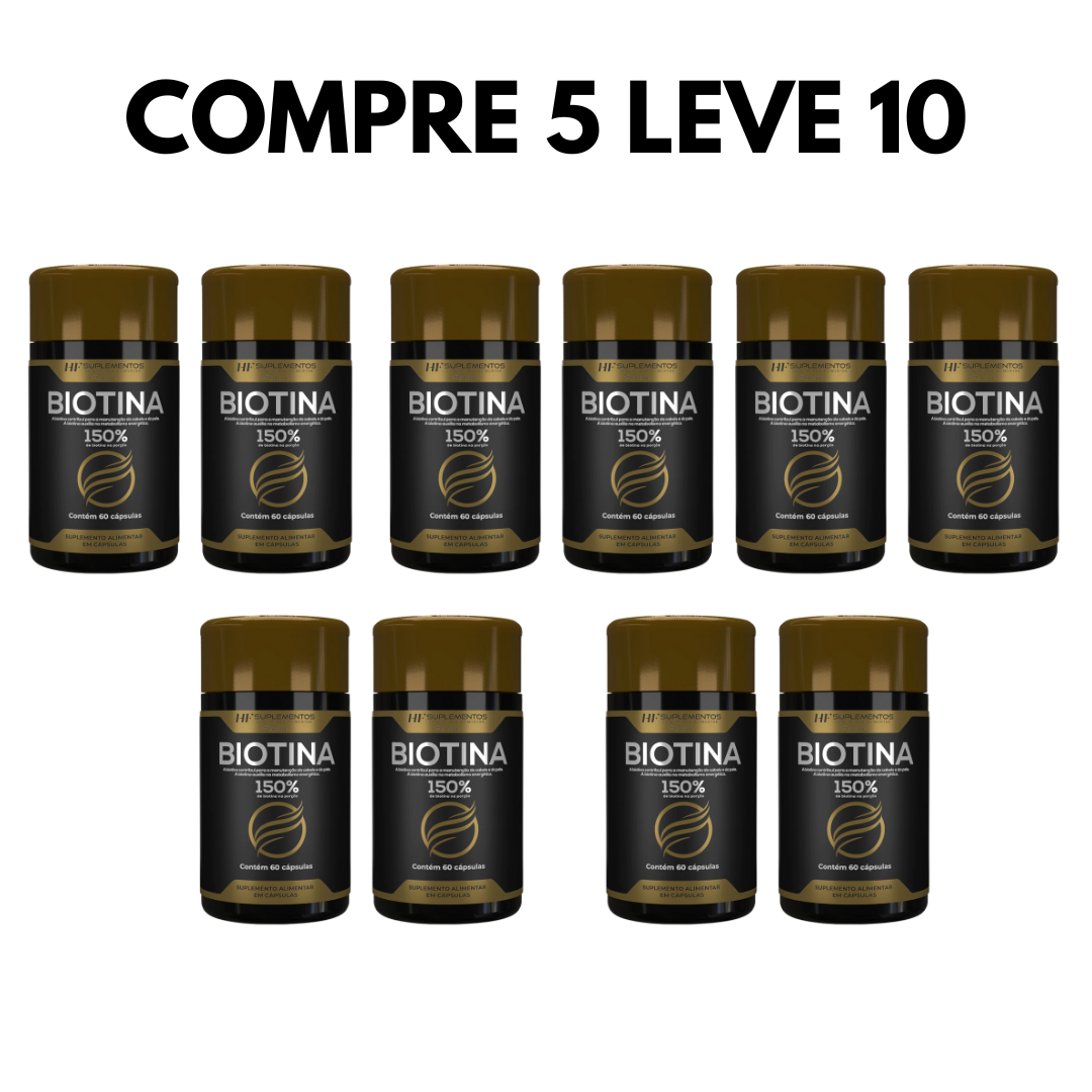 Biotina Premium – Suporte à Saúde da Pele e Cabelos