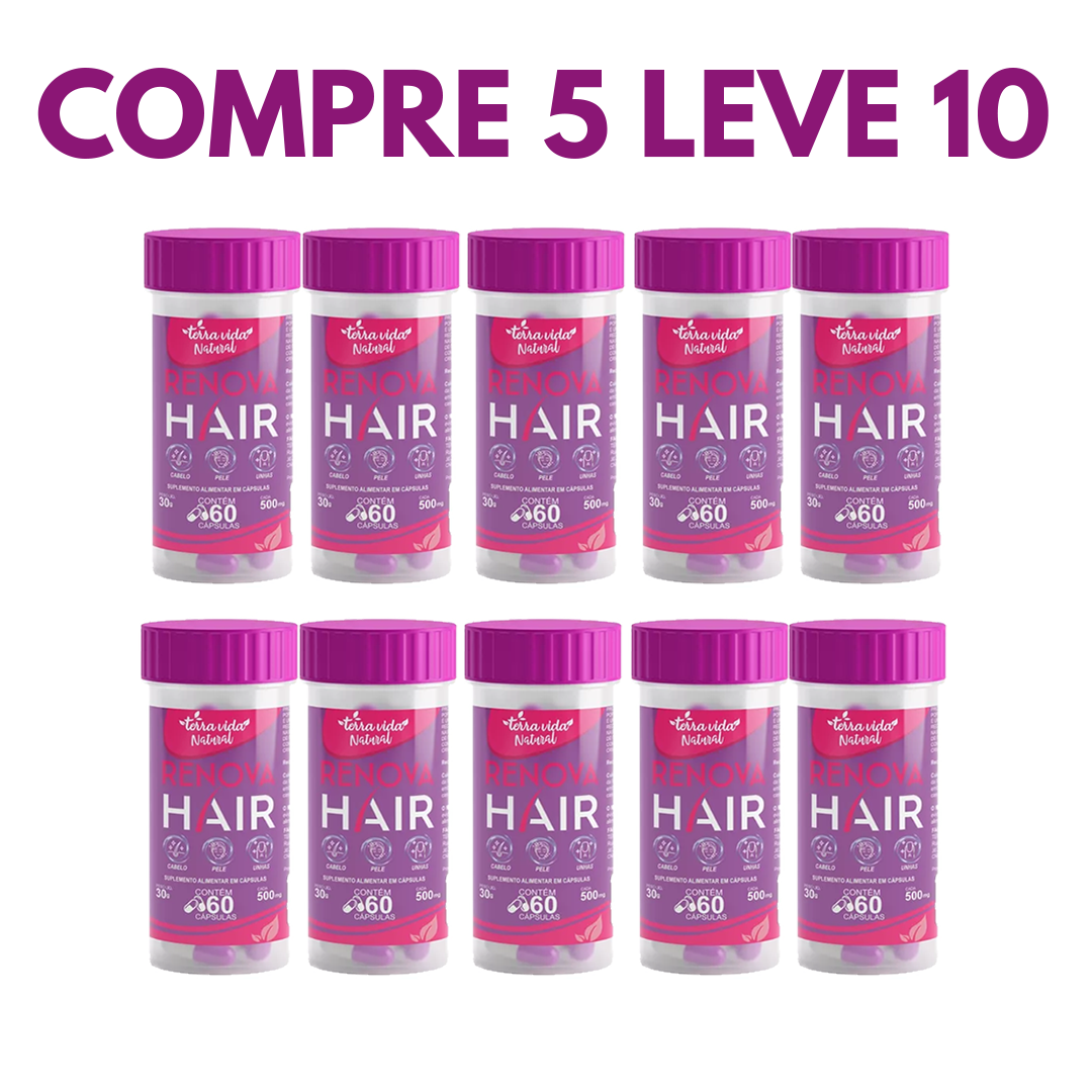 Renova Hair: Crescimento e Força para Cabelos e Unhas