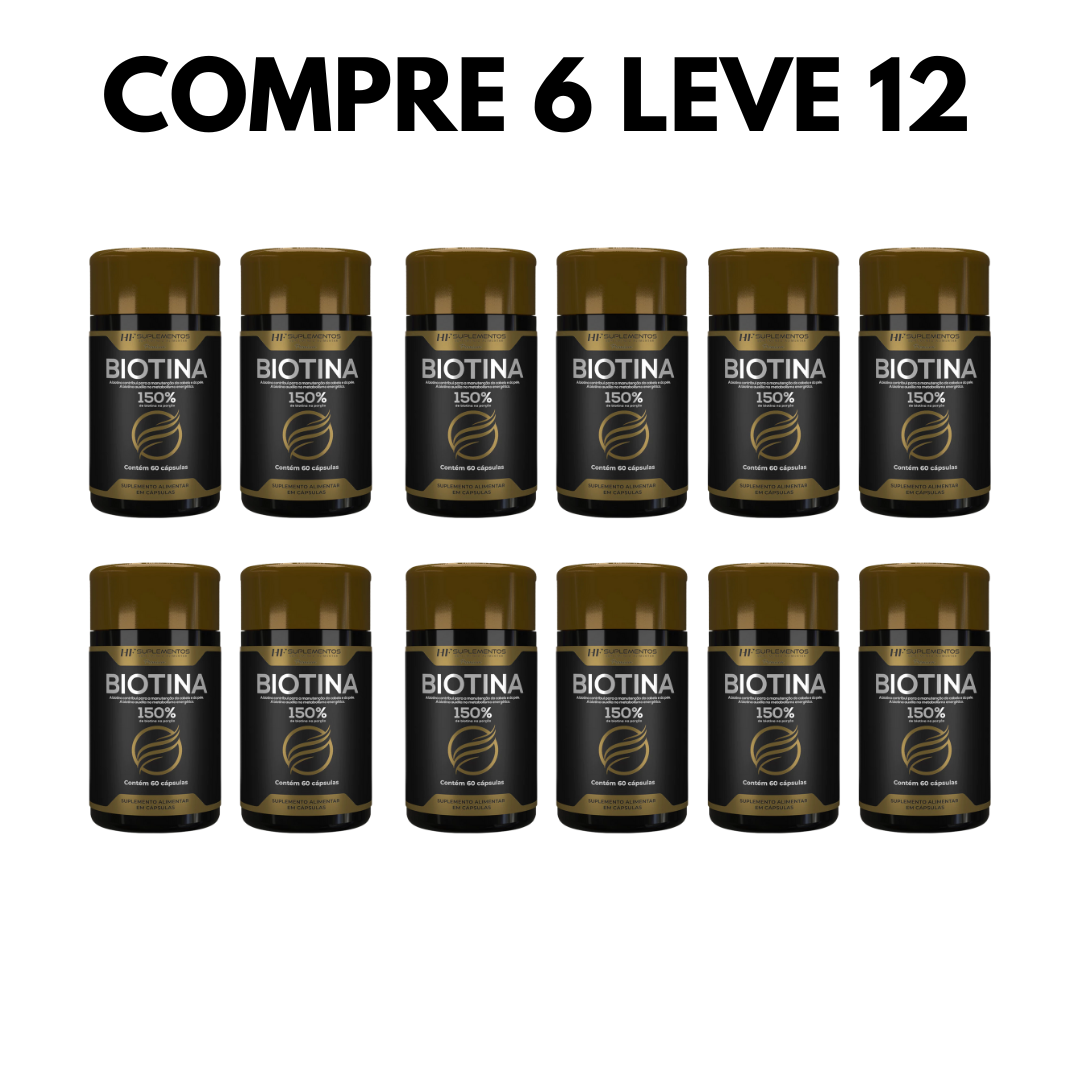 Biotina Premium – Suporte à Saúde da Pele e Cabelos