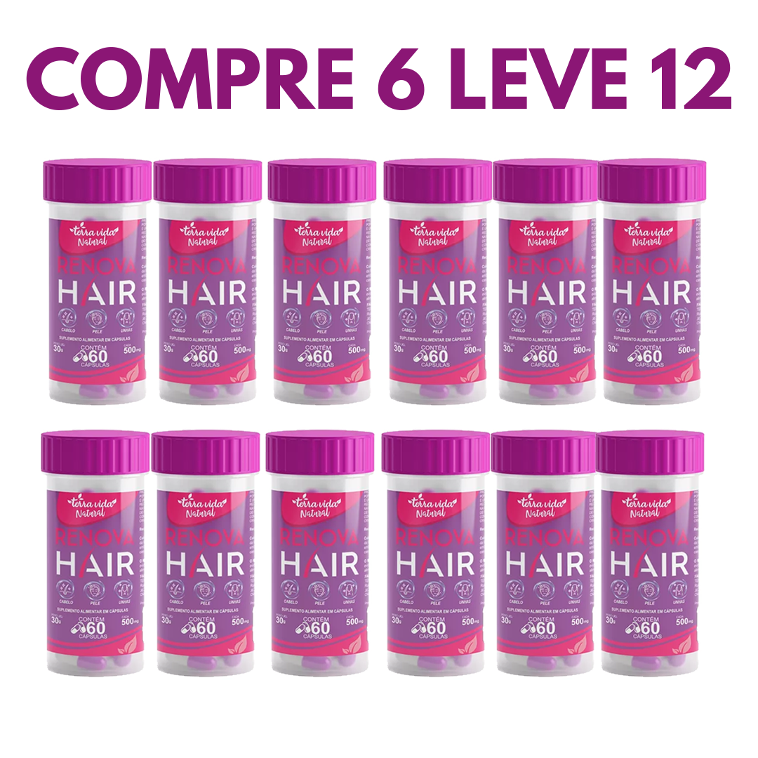 Renova Hair: Crescimento e Força para Cabelos e Unhas