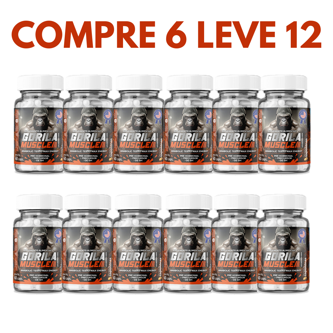 Gorilla Muscle: Força, Energia e Testosterona em Níveis Máximos!