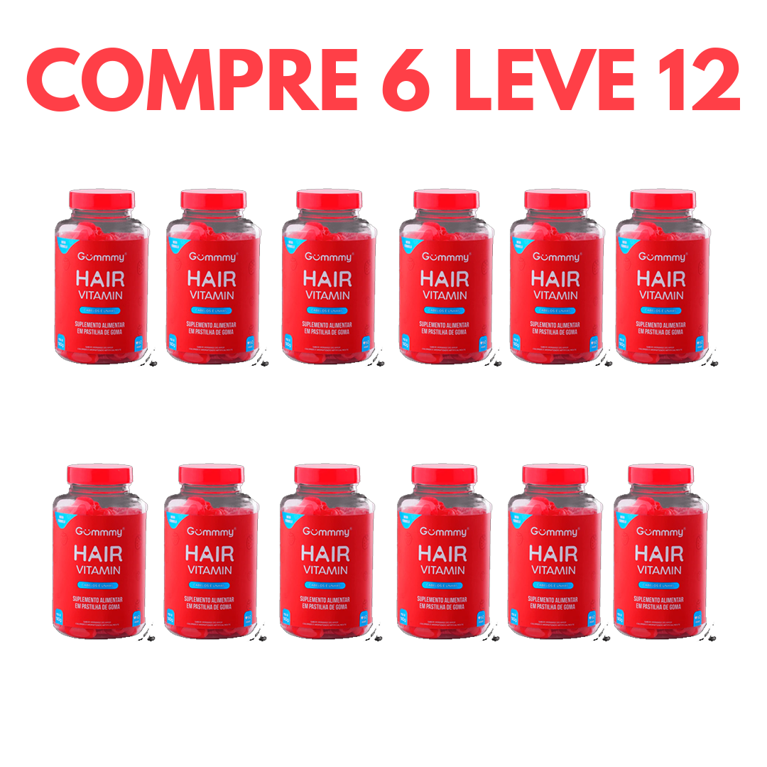 Biotina Gummy Hair: Força e Brilho para Cabelos e Unhas