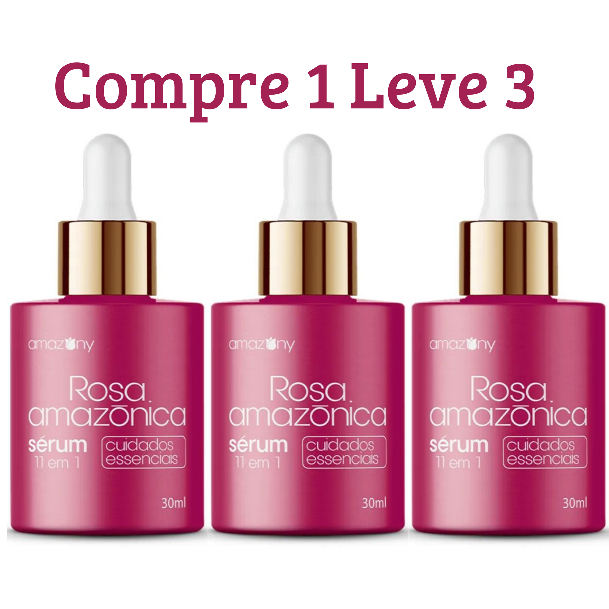 Sérum Rosa Amazonica - Pague 1 Leve 3