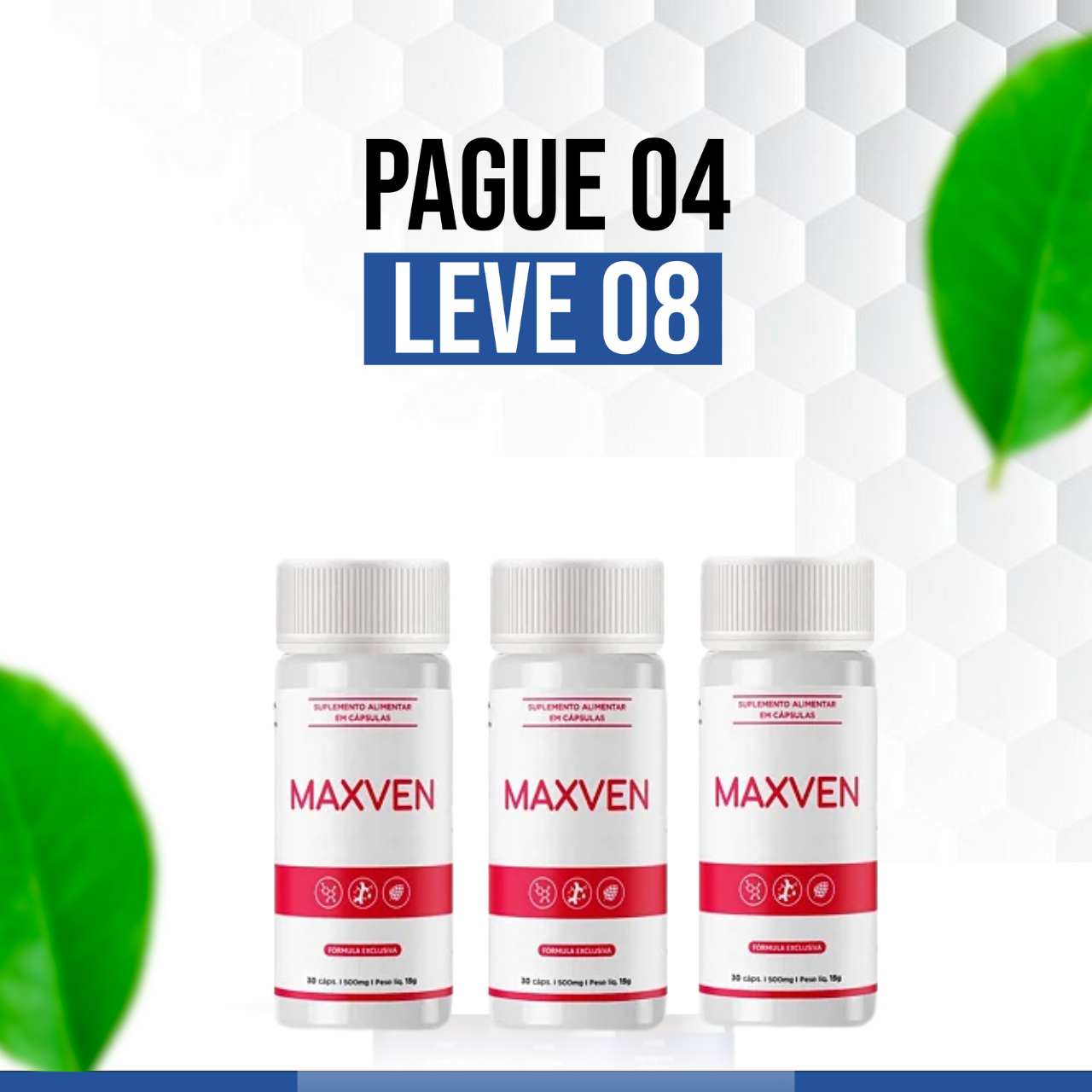 Maxven: Circulação Ativa, Pernas Leves e Mais Disposição (30 cápsulas)