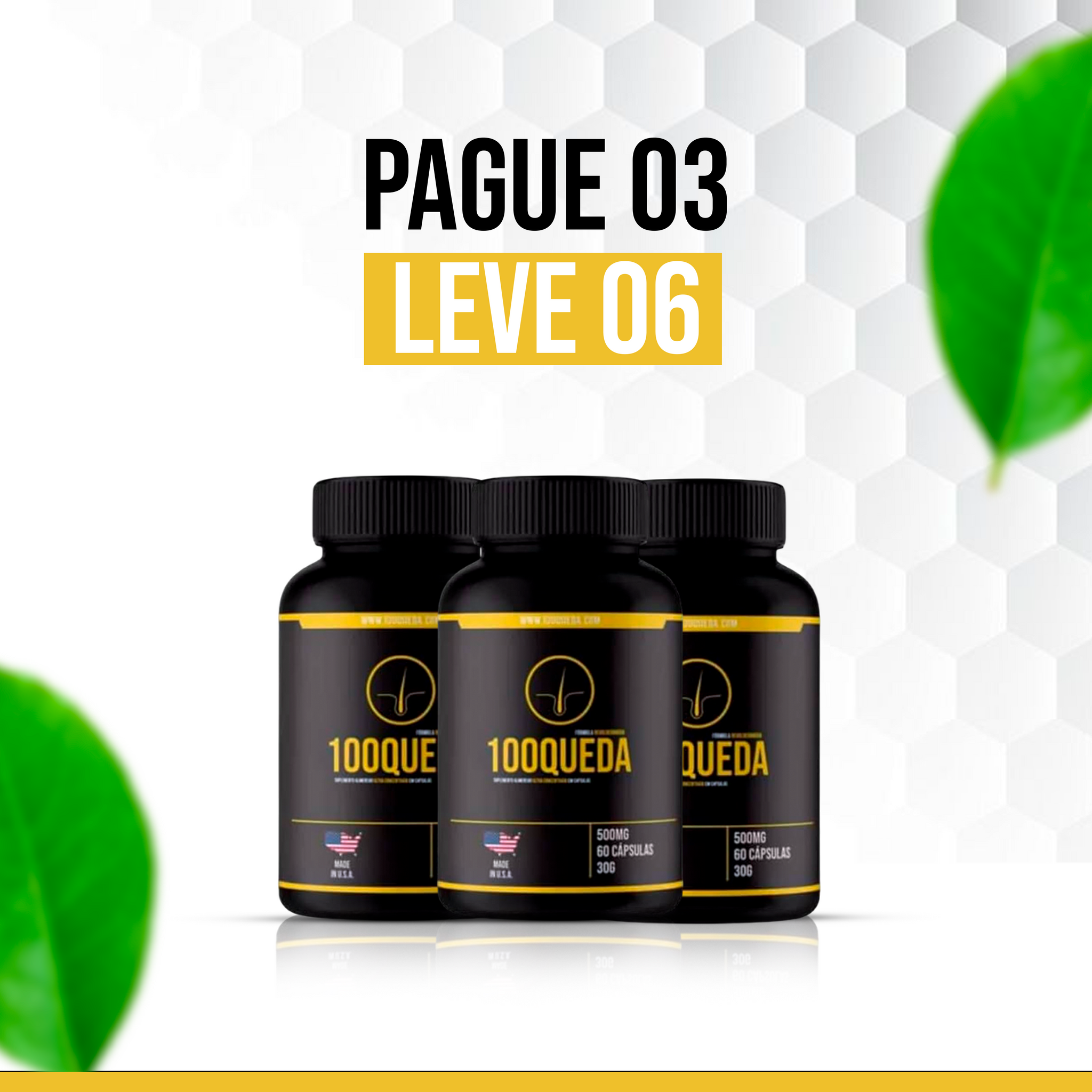 100Queda: Solução Definitiva para a Queda de Cabelo!