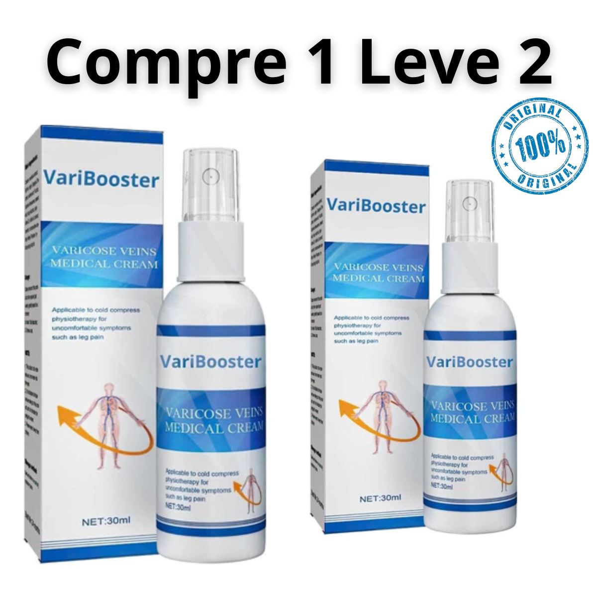Compre 1 Leve 2 - Spray Varibooster Clear - Frete Grátis + 2 Brindes