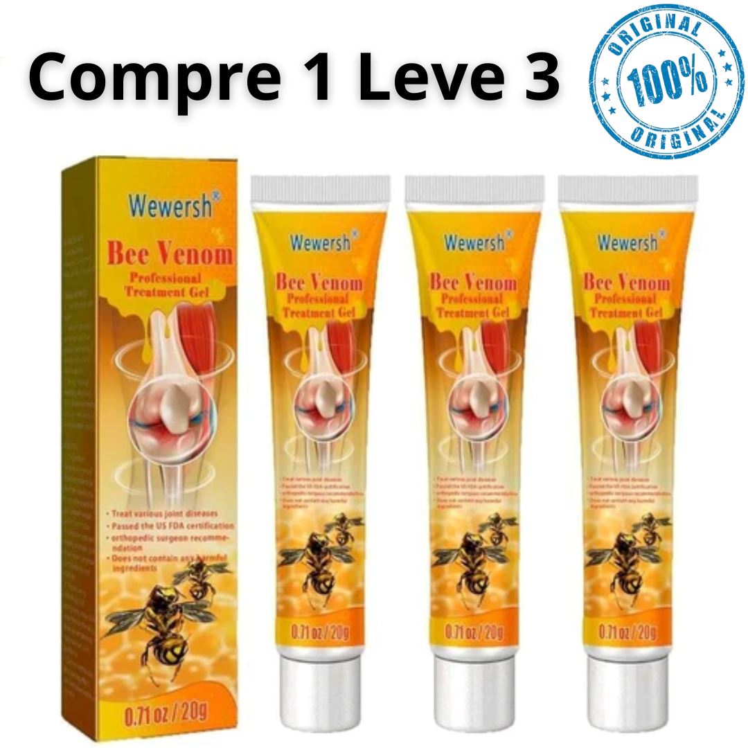 Promoção Compre 1 Leve 3 - Pomada Para Dores Intensas Articulares e Inflamatórias - BeeVenom + Brinde